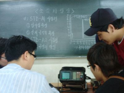 초음파탐상 실습중